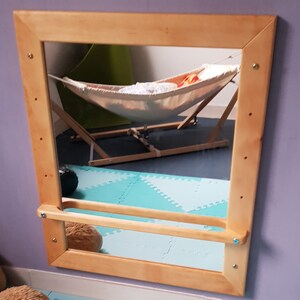 Miroir pour bébé avec poignée réglable - Montessori
