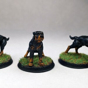 Hounds 3D Printed Resin Miniature Tabletop Role Playing Dungeons and ...