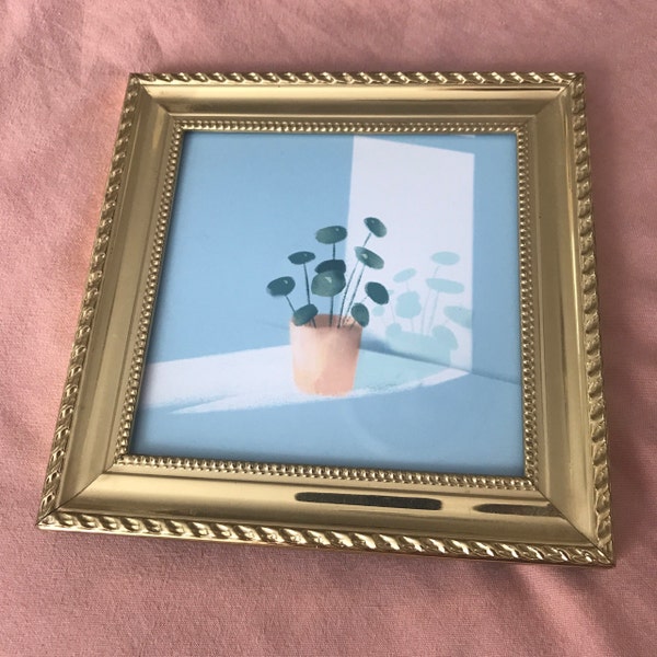 Pilea Peperomioides 5" X 5" Giclée Print | Chinese Money Plant Wall ...