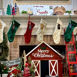 Stocking Name Tags, Personalized Stocking Tags, Christmas Stocking Tags