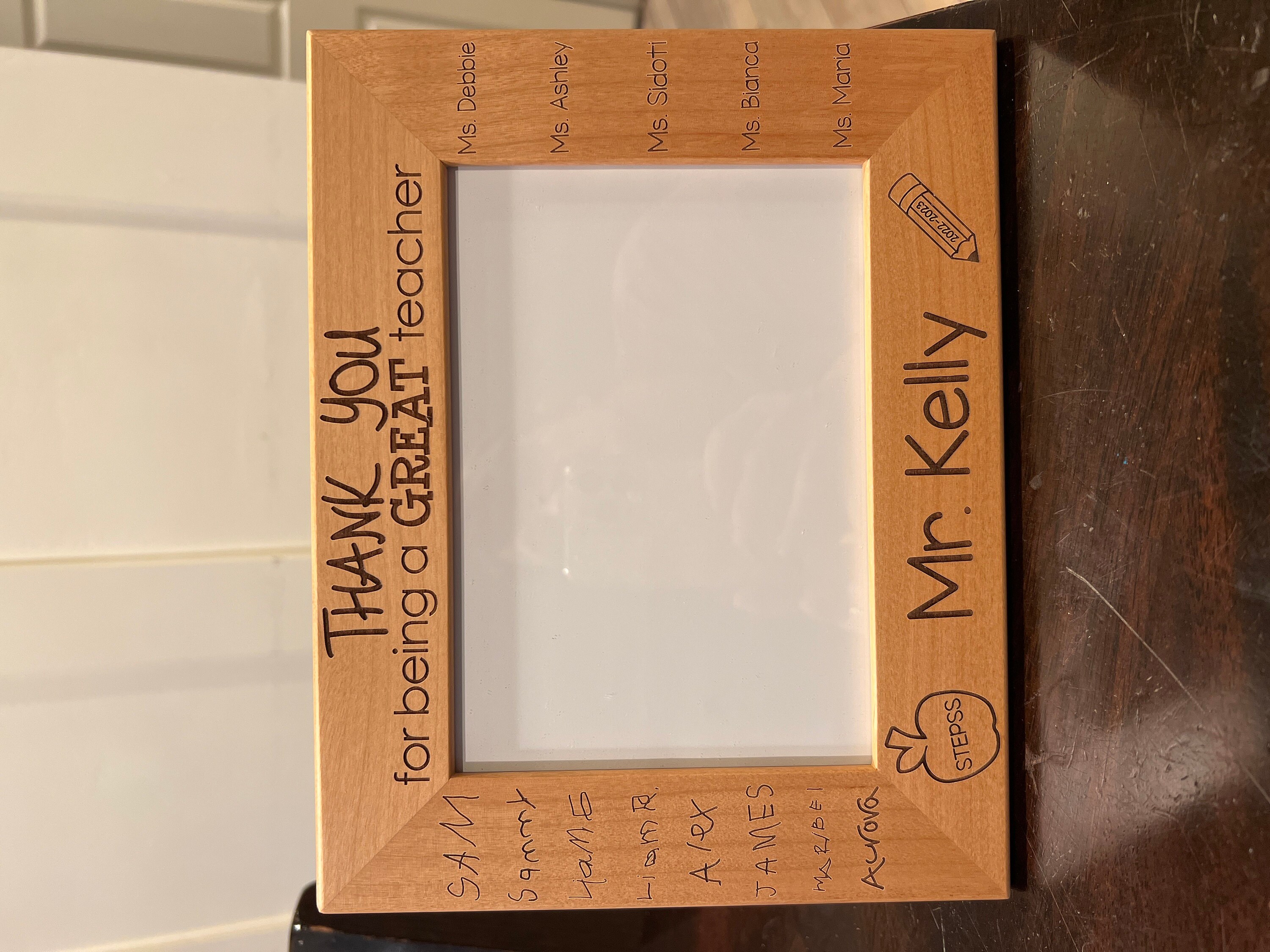 Teacher Appreciation GiftTeacher Thank You Gift Handwritten Laser