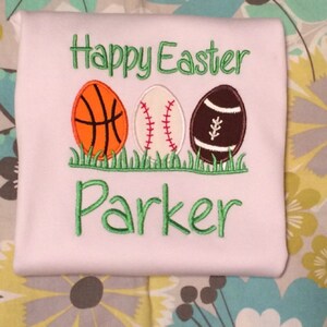 Easter Egg Sport Row Applique Machine Embroidery Design Pattern ...