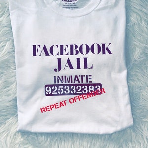 Facebook Jail Inmate Repeat Offender Svg And Dxf Design For Etsy