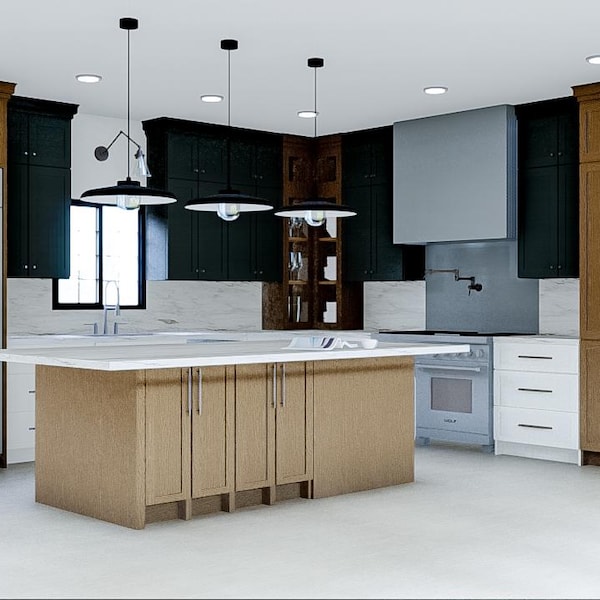 Kitchen Interior Design, Kitchen Renovation, Custom Kitchen Design, 3D ...