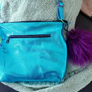 Metallic Turquoise Crossbody Bag, Lined Bag, Zipper Pockets, Slip Pockets, Premium Soft Metallic Leather, Hobo Bag, Hardware Options - Etsy Metallic Turquoise Crossbody Bag, Lined Bag, Zipper Pockets, Slip Pockets, Premium Soft Metallic Leather, Hobo Bag, Hardware Options - Etsy