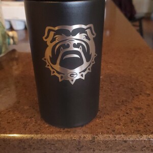 Frost Buddy 2.0 Can Cooler Fits ALL 12 and 16 Oz. Cans and Bottles,  Personalized, Laser Engraved, Select Your Team or School Logo 