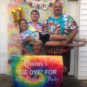 Printable Tie Dye Poster, DIY, 24 X 36 Size Backdrop Sign, Tie Dye Party, Tie  Dye Birthday Party, Tie Dye Banner, Tie Dye Party Decorations 