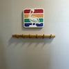 Magnetic Key Holder // Wood Floating Shelf // Key Rack With Neodymium ...
