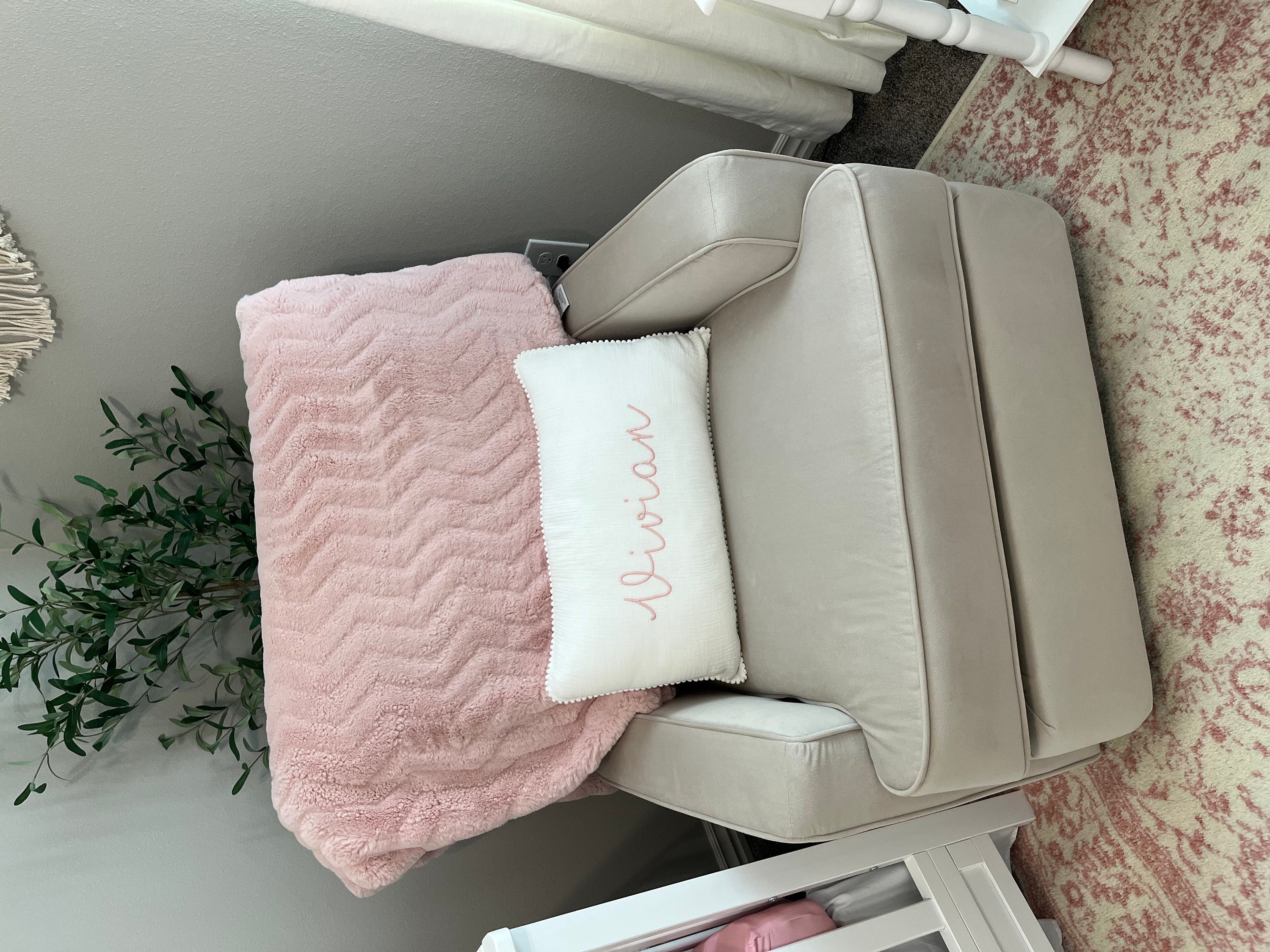 Custom Name Pillowcase, Embroidered Pillowcase, Baby Name Pillowcase