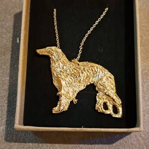 Handmade Borzoi Pendant Necklace: Lifelike Dog Charm Pet Gift - Etsy