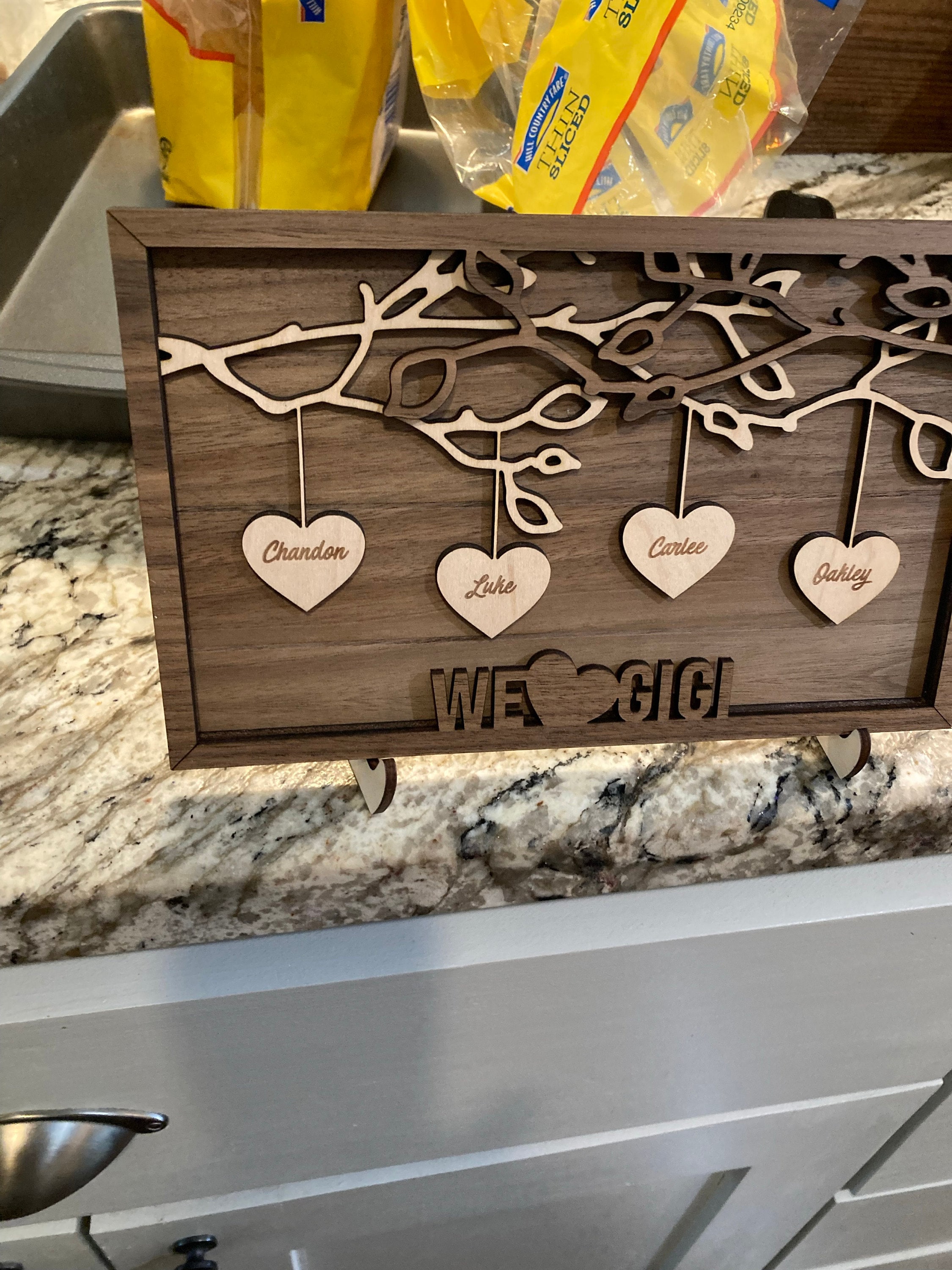 Custom Mother&#39;s Day Gift Personalized Gift from Kids Mother&#39;s Day Present from Children Mothers Day Gift for Grandma Grandchildren Names