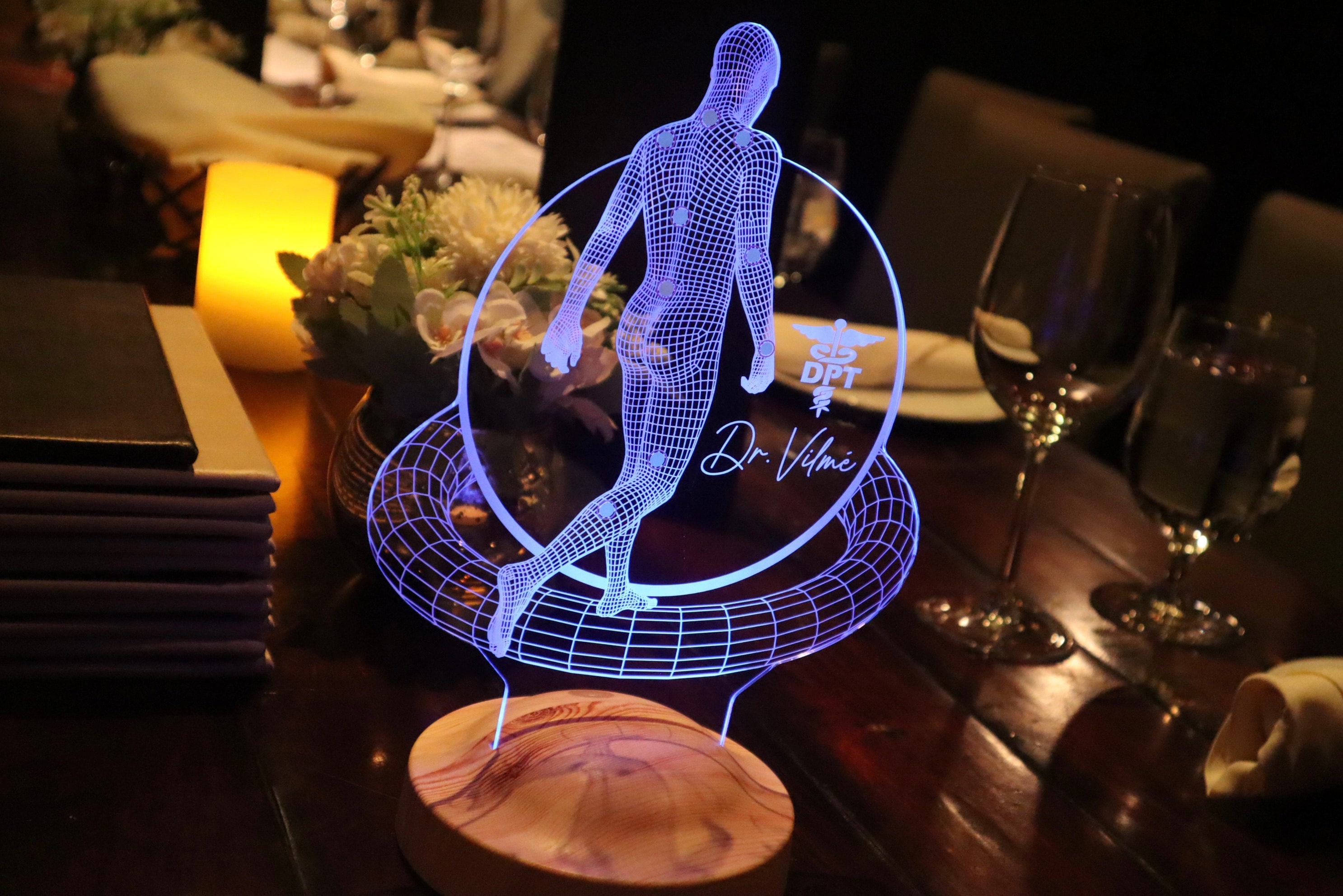 Physical Therapist Personalized 3D Lamp, Doctor Of Physical Therapy Graduation Gift, DPT Graduation, Doctor Of Physiotherapy, Assistant Gift
