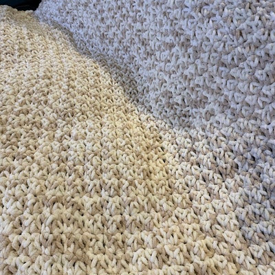 Super Chunky Crochet Blanket Pattern Instant PDF Download Make It in 4