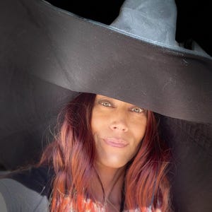 特大魔女帽子、特大つば広魔女帽子、黒魔女帽子、ハロウィン帽子、魔女