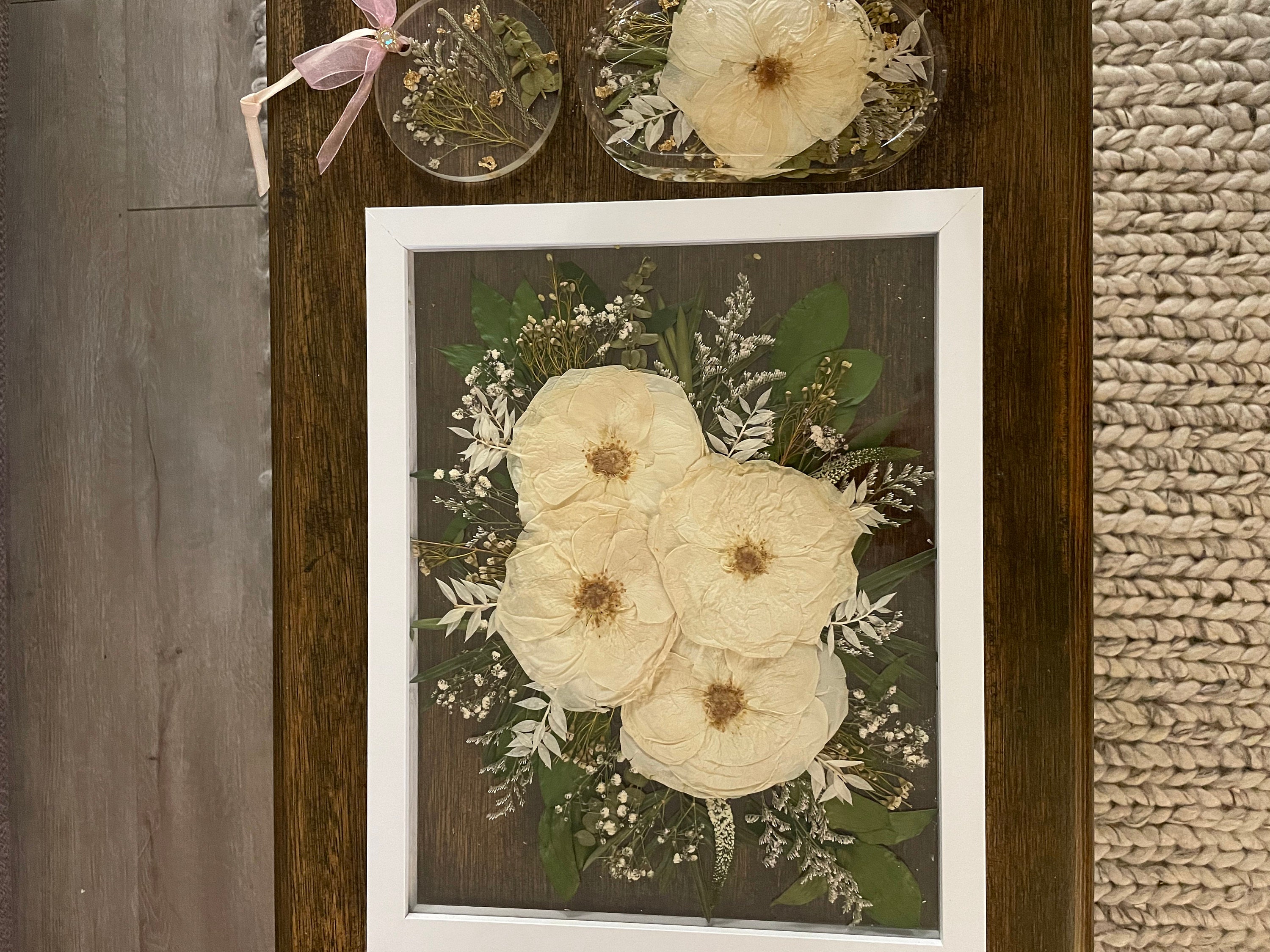 Preserved flowers from Paige's etsy review
