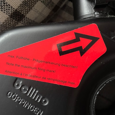 1x 5 Speed Gearbox Letter Sticker Label Diagram BMW E21 E9 E12 E23 E24 ...