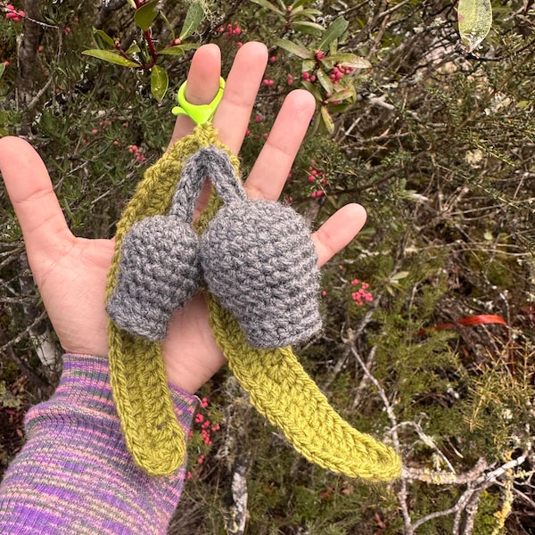 Gumnut and Leaves Crochet Pattern, Crochet Leaf Pattern, Gumnut Crochet ...