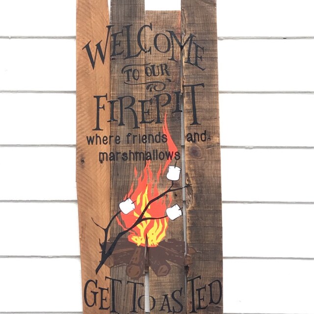 Download Welcome to our Firepit Campsite Campfire Bonfire SVG DXF ...