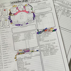 Dnd 5e Campaign Diary: Character Journal PDF for Dungeons and - Etsy