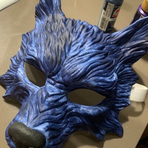 DIY White Wolf Masquerade Mask Quality Resin Base Easy to - Etsy