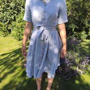 Elegant Formal Summer Dress J Jill Love Linen Dress Linen, Snap-button  Front, Flared Strap-dress