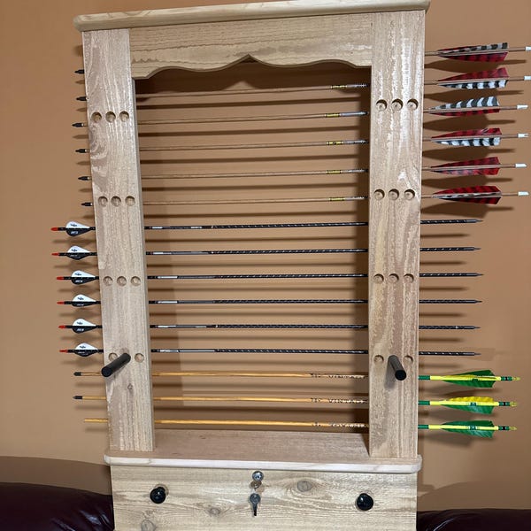 Custom Archery Bow Rack. Holds up to 4 Bows and 45 Arrows - Etsy