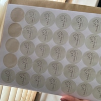 Circular 37mm Stickers, A4 Sheets, Matte Finish, Logo Stickers ...