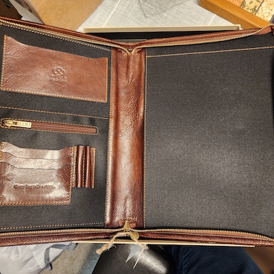 Leather Portfolio Personalized A4 Document Holder Men's - Etsy