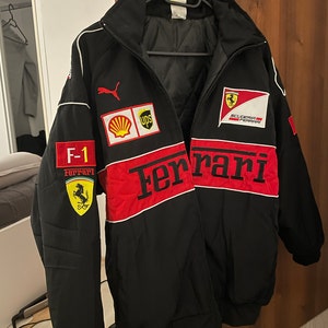 Racing Jacket Vintage RARE Ferrari Fashion Winter Embroidered - Etsy