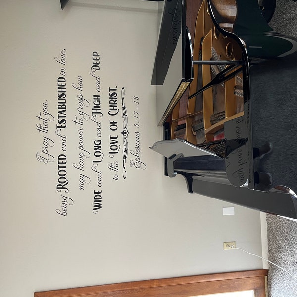 Custom Bible Verse Wall Decal: Personalized Scripture Vinyl Art - Etsy