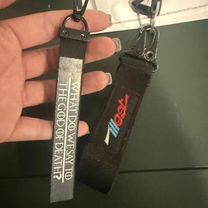 What Do You Say to the God of Death NOT TODAY Key Chain Keyring