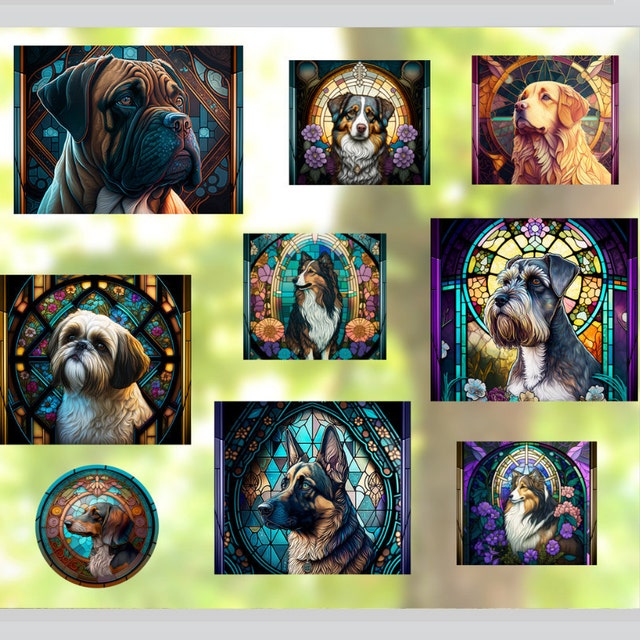 ミニチュア シュナウザー ステンドグラス 20 オンス スキニー