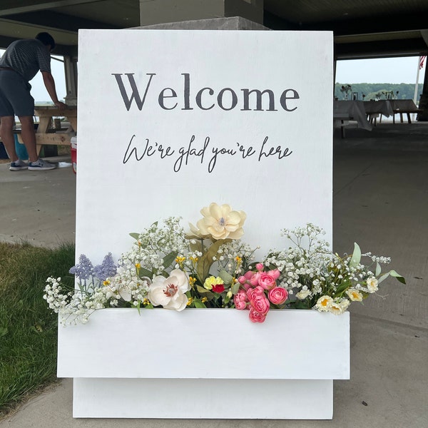 DIY Tutorial- Flower Box Welcome Sign - Picture and Text Instructions ...