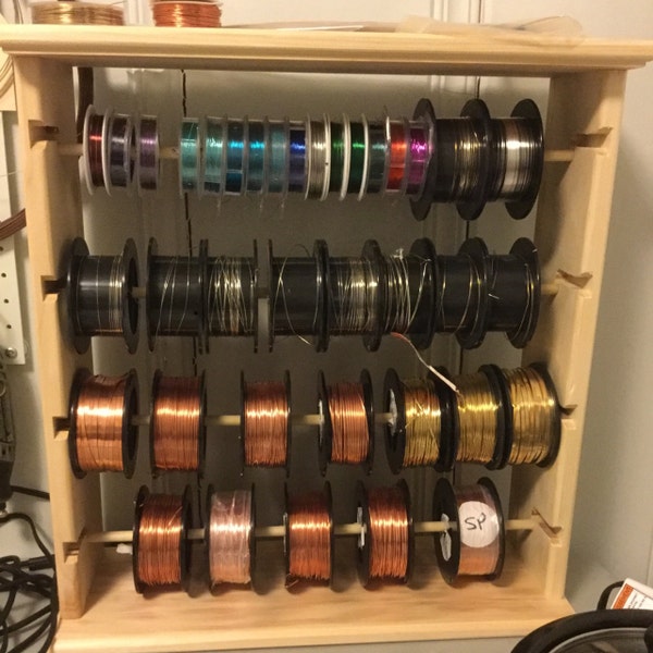 Ribbon Spool Rack Organizer for 4'' Spools (natural)free Shipping - Etsy