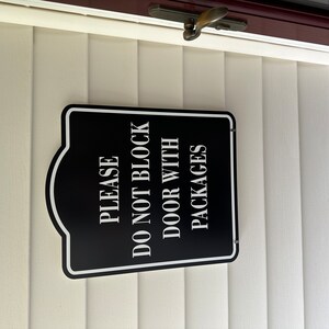 No Parking Do Not Block the Driveway Aluminum Composite Outdoor Sign - Etsy