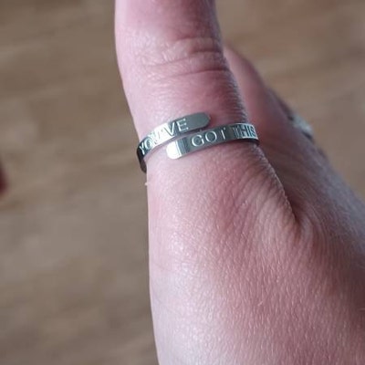 I AM LOVED Adjustable Affirmation Ring Meaningful Gift for Loved One ...