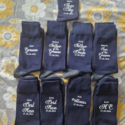 Men's Wedding Blue Sock Bundle - 6 Pair main image 1