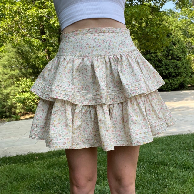 Ruffle mini top skirt pattern