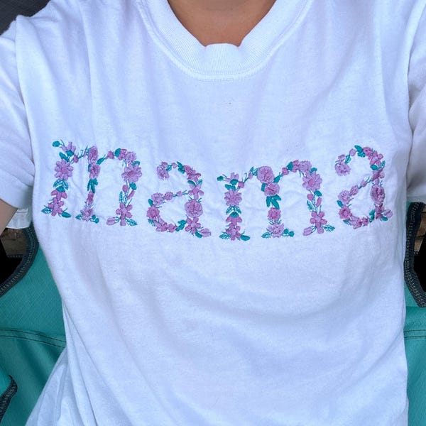 Polka Dot Mama With Bow- T SHIRT - (COMFORT COLOR/BELLA)