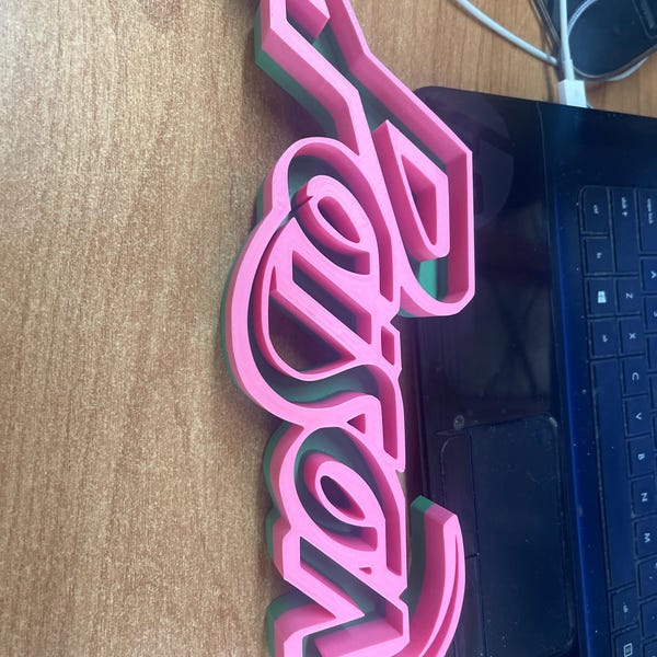 AC/DC 3D Printed Logo - Etsy
