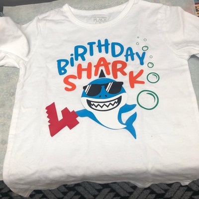 Birthday Shark 4th Birthday Svg Boy Birthday Shark Svg Kids - Etsy