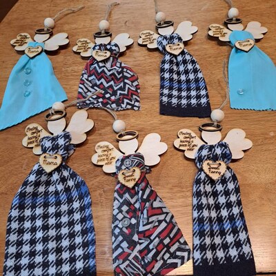 Heirloom Memorial Fabric Ornament, Christmas in Heaven, Memorial ...