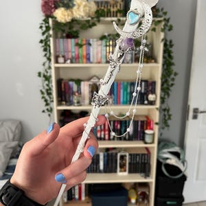 手作りフェアリーコア魔法の杖：花、蝶、月 - コスプレ小道具 - Etsy 日本