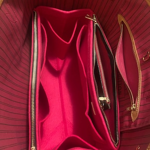 DGAZ Silk Bag Organiser Fits LV Neverfull PM/MM/GM, Silky Smooth Touch,  Luxury Handbag & Tote Shaper (Pink, MM) : : Fashion