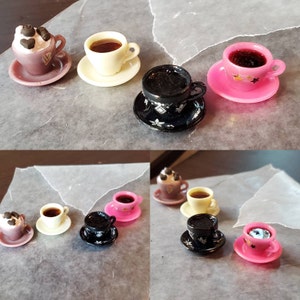 Imitation Fruit Tea Resin Pendants, Noctilucent Powder & Polymer Clay Inside, with Acrylic Cup, Mixed Pattern, 25~28.5x12.5mm