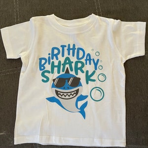 Birthday Shark Shirt Boys Birthday Shirt Any Age Birthday T-shirt ...