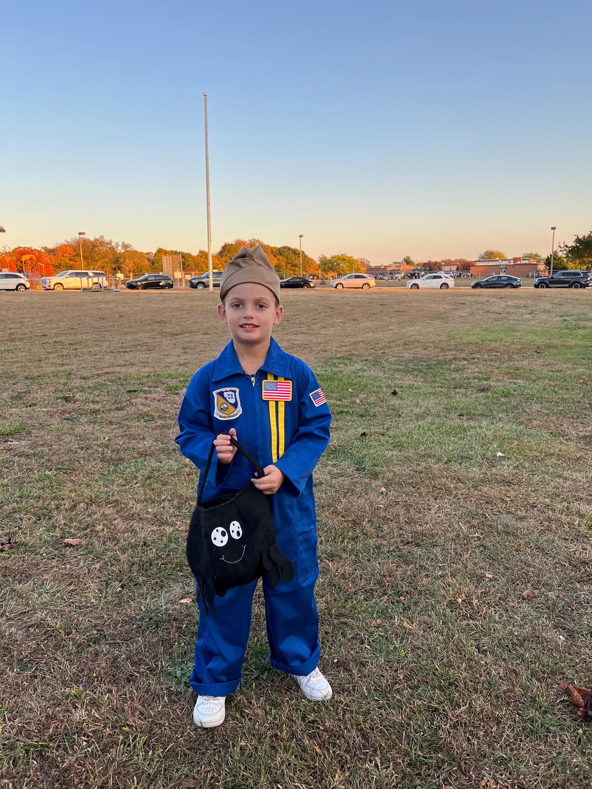 Licensed Blue Angels Youth Flight Suit and Garrison Cap