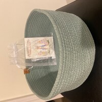 Square Cotton Rope Basket, Handmade Basket, Cotton Rope Organizer ...