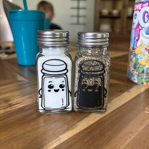 Salt And Pepper Svg Cartoon Salt And Pepper Png Happy Salt And Pepper Shakers Clipart Salt And Pepper Vector Bundle Pack Commercial Use