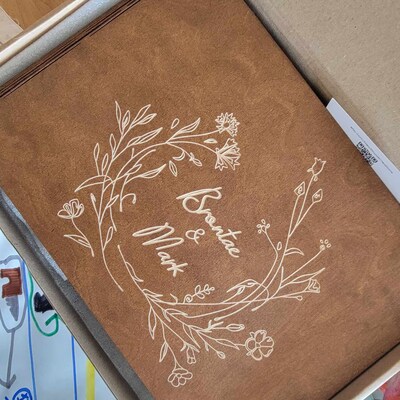 Personalisiertes Foto Flipbook Mit Handkurbel - Mechanisches Fotoalbum Aus Holz